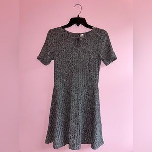 H&M Grey and Black Dress